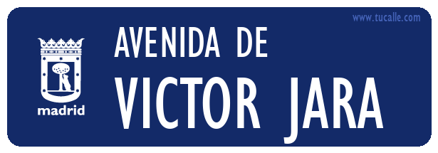 cartel_de_avenida-de-VICTOR JARA _en_madrid